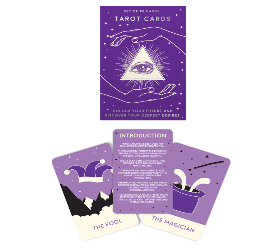 Tarot reading card set  cards