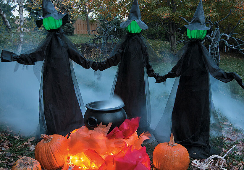 Halloween witch decor