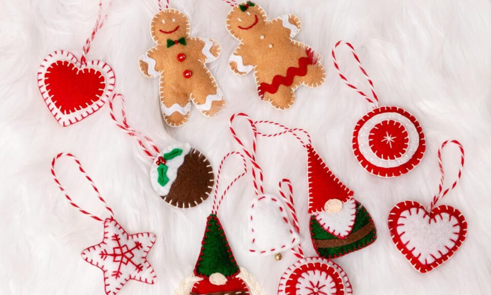 Christmas decoration felt