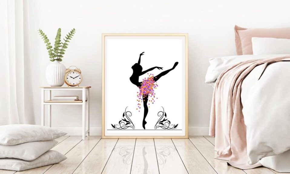 Ballet metal wall decor